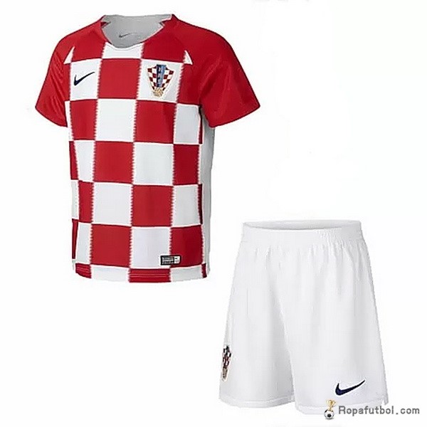 Camiseta Croatia Replica Primera Ropa Niños 2018 Rojo